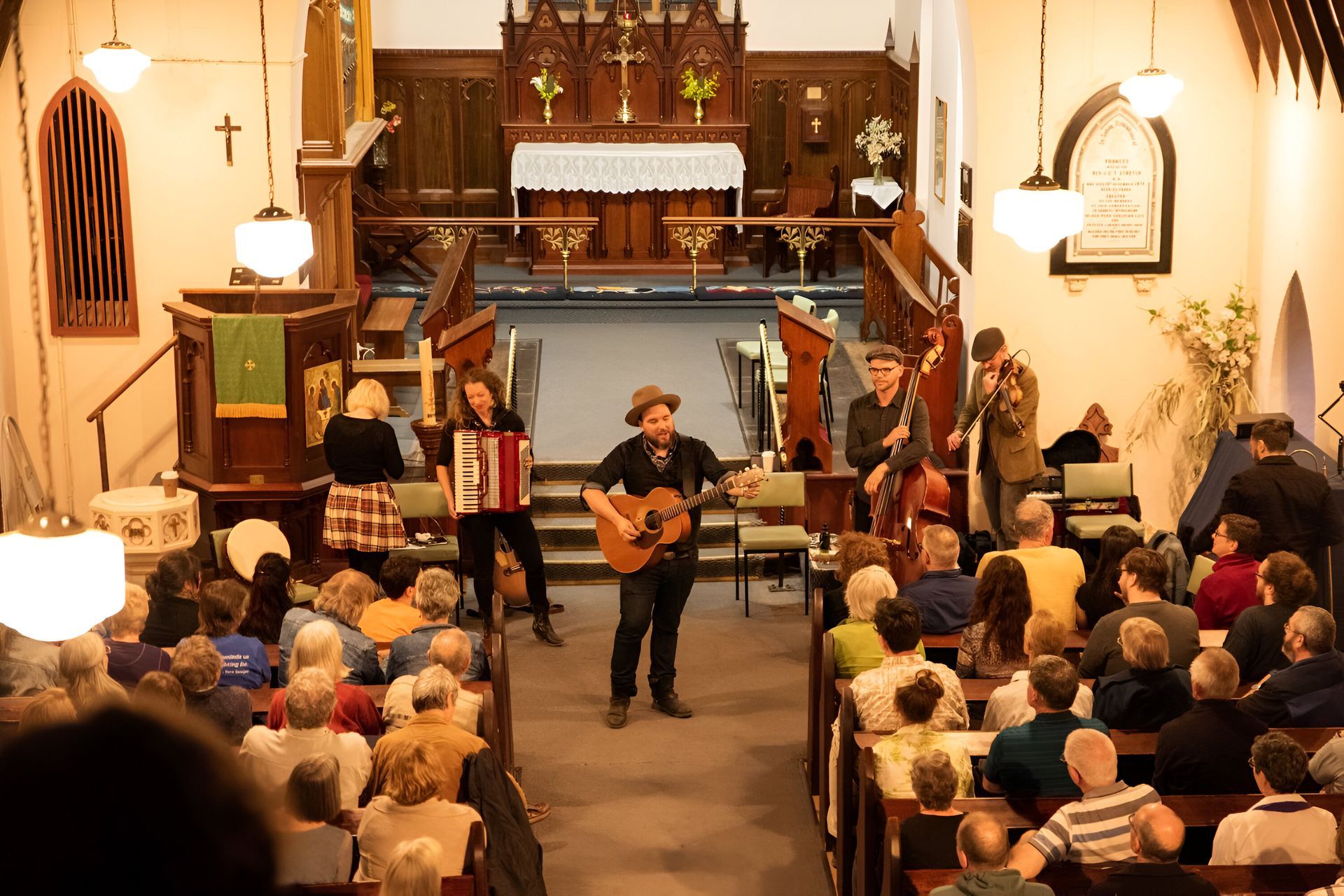 Festival crowd in Maldon
